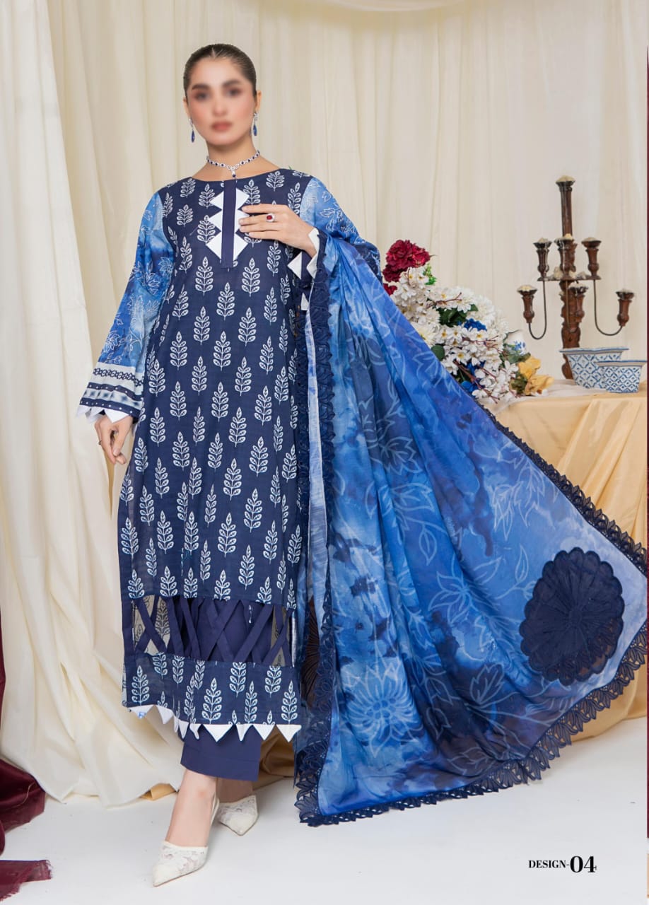 Premium Doora Lawn Digital Print with Embroidered Dupatta