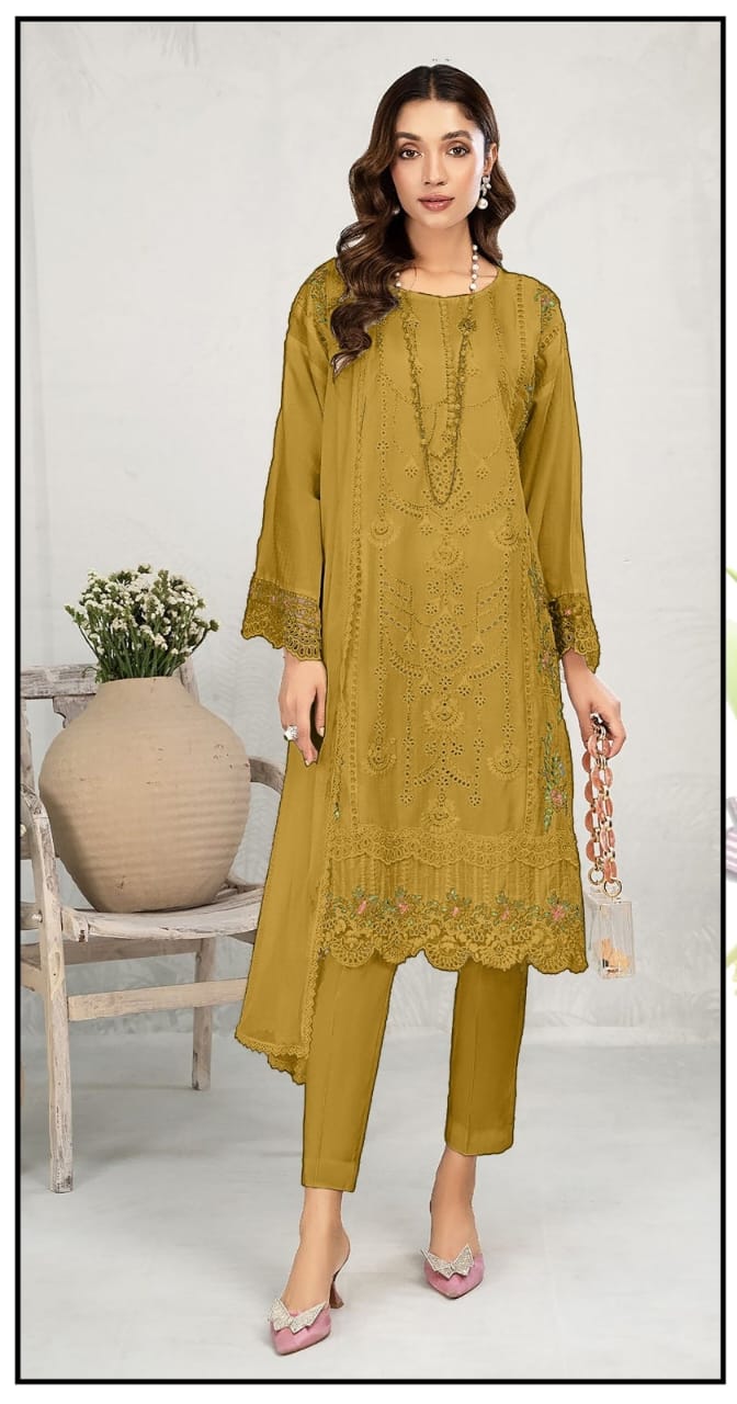 Doriya Lawn – 3-Piece Embroidered